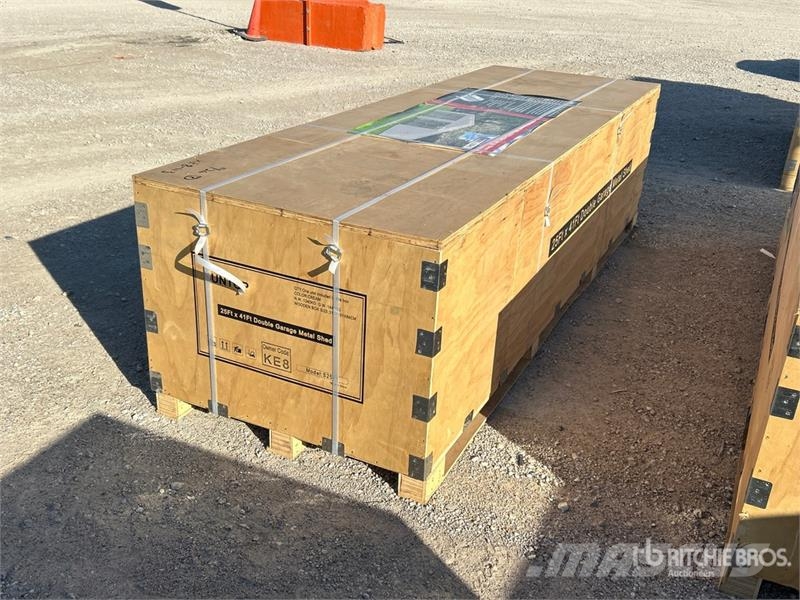  SUNTOP S2541 Double Garage Metal Storage Building  المباني الإطار الصلب