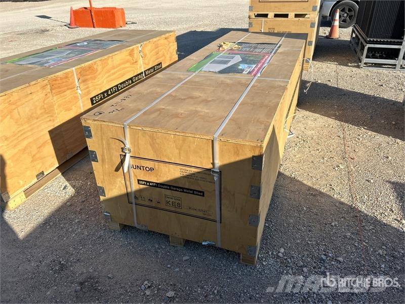  SUNTOP S2541 Double Garage Metal Storage Building  المباني الإطار الصلب