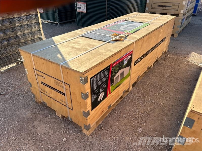  SUNTOP S2541 Double Garage Metal Storage Building  المباني الإطار الصلب