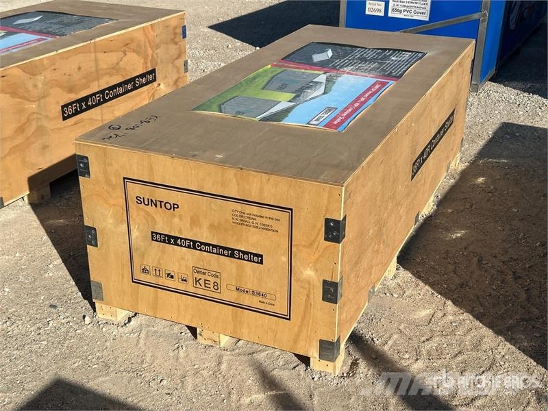  SUNTOP S3640 36 ft x 40 ft Container Shelter (Unus معدات البناء - غير ذلك