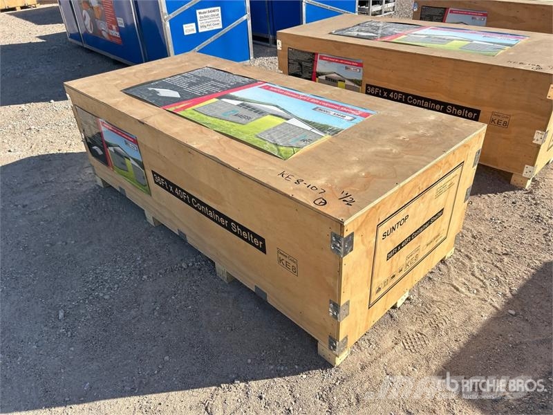  SUNTOP S3640 36 ft x 40 ft Container Shelter (Unus معدات البناء - غير ذلك