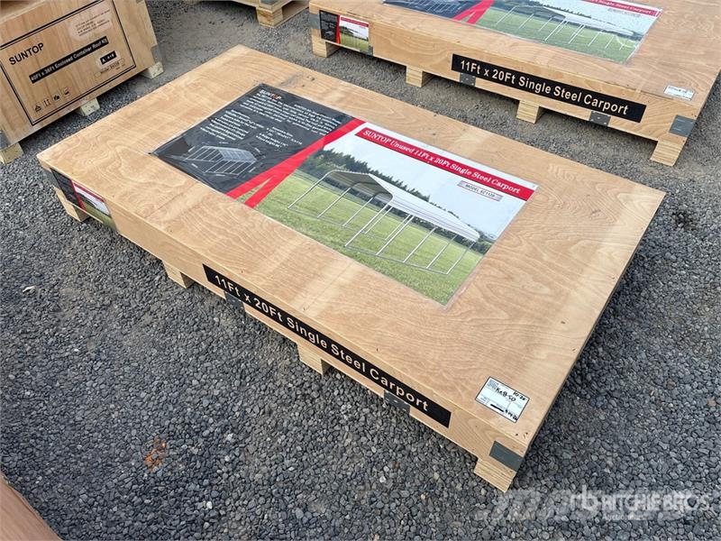 SUNTOP SC1120 11 ft x 20 ft Carport (Unused) Teräsrunkorakennukset