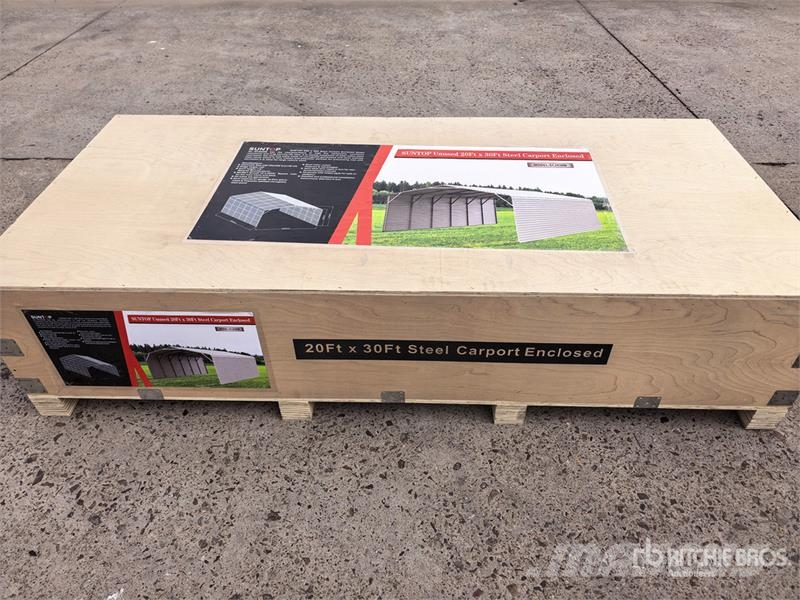 SUNTOP SC2030B 20 ft x 30 ft Enclosed Carport (Unu Čelični okviri za građevine