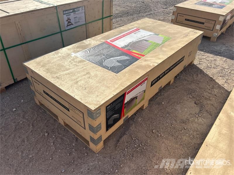  SUNTOP SC2030B 20 ft x 30 ft Enclosed Carport (Unu المباني الإطار الصلب