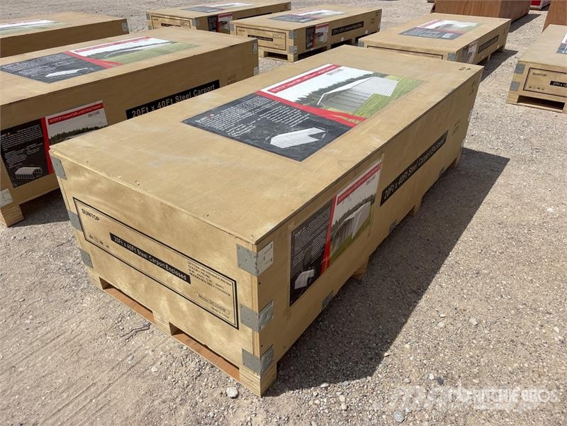 SUNTOP SC2040B 20 ft x 40 ft Enclosed Carport (Unu Čelični okviri za građevine