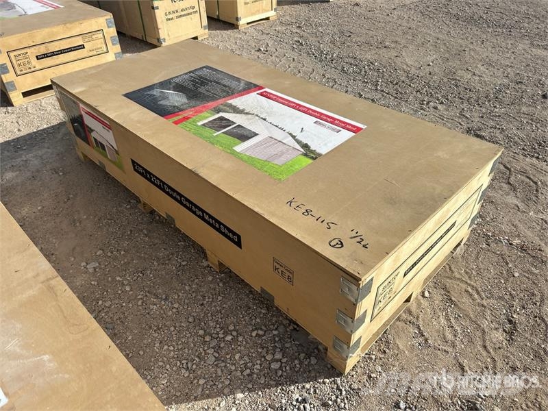  SUNTOP SC2322 Double Garage Metal Shed (Unused) المباني الإطار الصلب