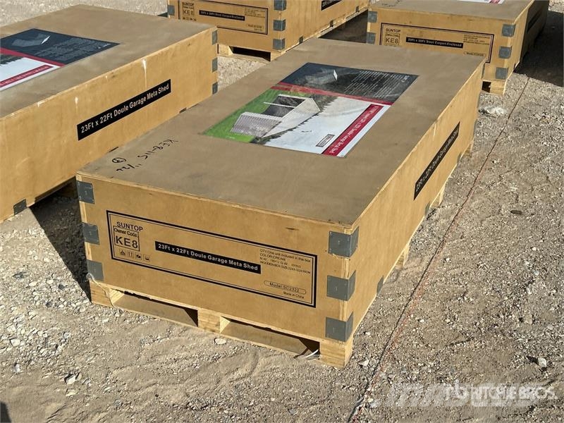  SUNTOP SC2322 Double Garage Metal Shed (Unused) المباني الإطار الصلب