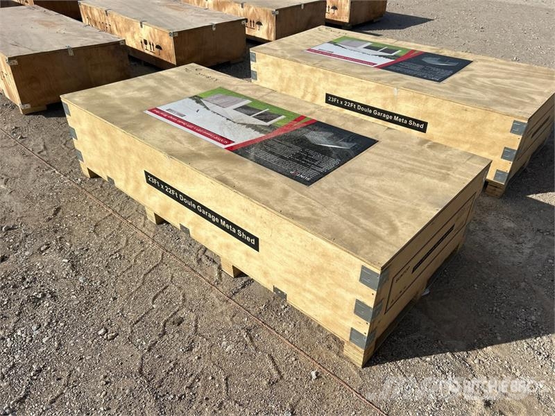  SUNTOP SC2322 Double Garage Metal Shed (Unused) المباني الإطار الصلب