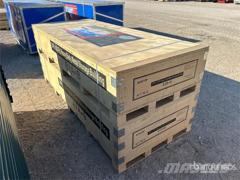  SUNTOP SC3131 Double Garage Metal Storage Building المباني الإطار الصلب