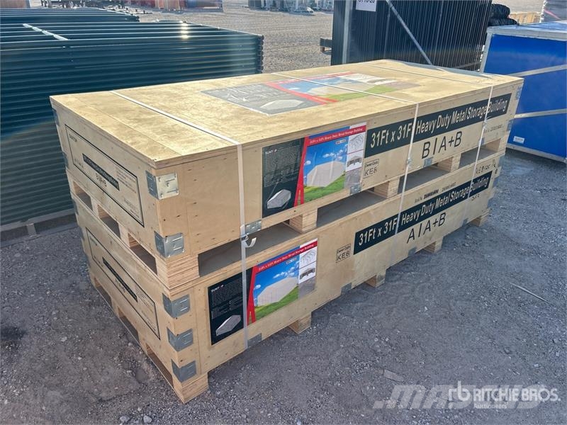  SUNTOP SC3131 Double Garage Metal Storage Building المباني الإطار الصلب
