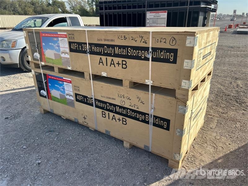  SUNTOP SC4039 Double Garage Metal Storage Building المباني الإطار الصلب