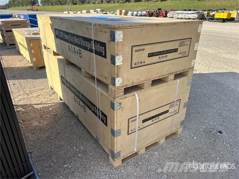  SUNTOP SC4039 Double Garage Metal Storage Building المباني الإطار الصلب