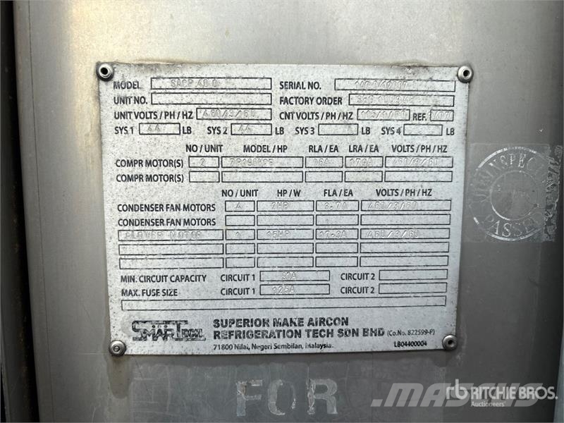 Superior Make Aircon SACP40Q 40 ton Air Conditioner Opvarmnings- og optøningsmaskiner