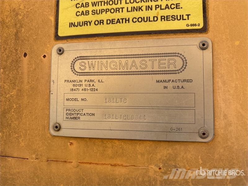 Swing Master 181TC Loader Other components