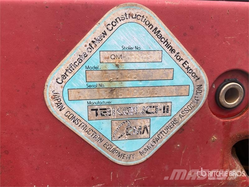 Takeuchi TB145 Miniekskavaatorid < 7 t