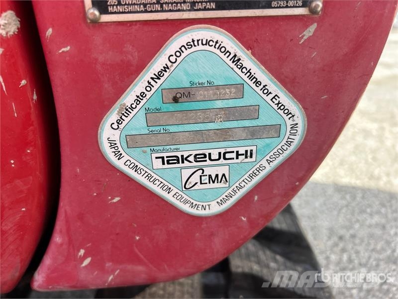 Takeuchi TB235-2 Mini Excavator Minigravemaskiner