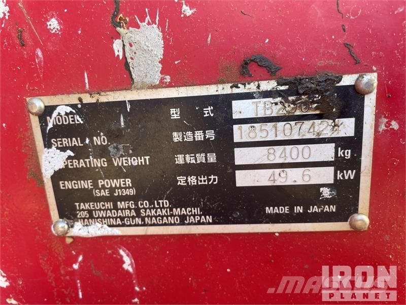 Takeuchi TB290 Miniekskavaatorid < 7 t