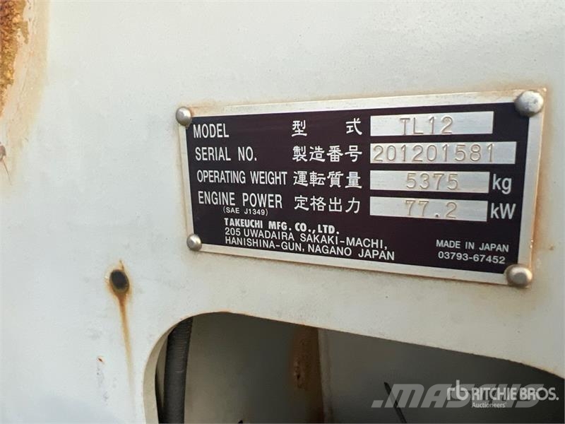 Takeuchi TL12 لوادر انزلاقية التوجيه