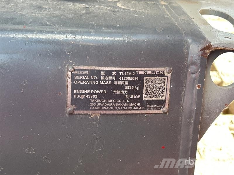 Takeuchi TL12V2 Lietoti riteņu kompaktiekrāvēji