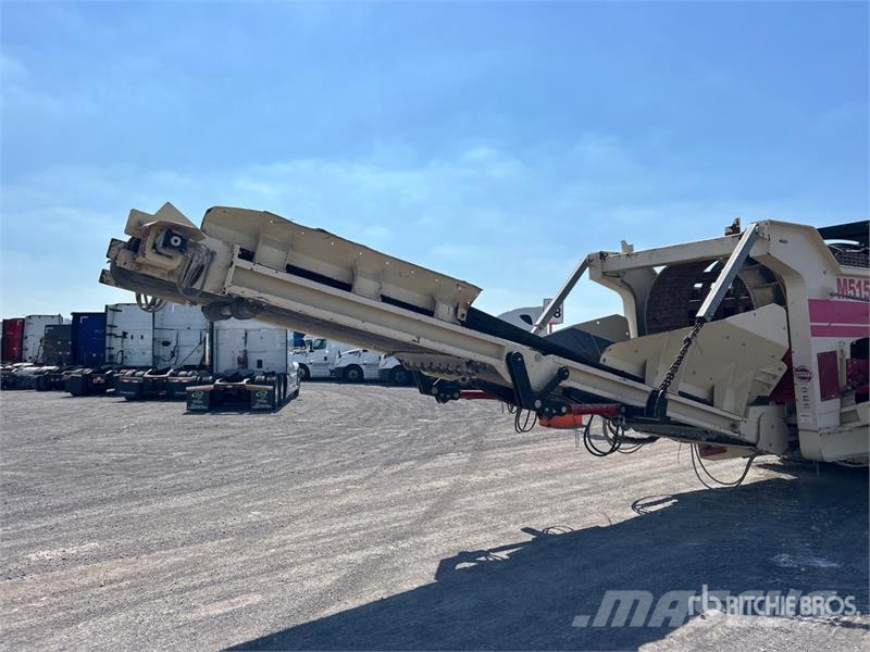 Terex MDS M515 Tracked Trommel Screen الطبلة