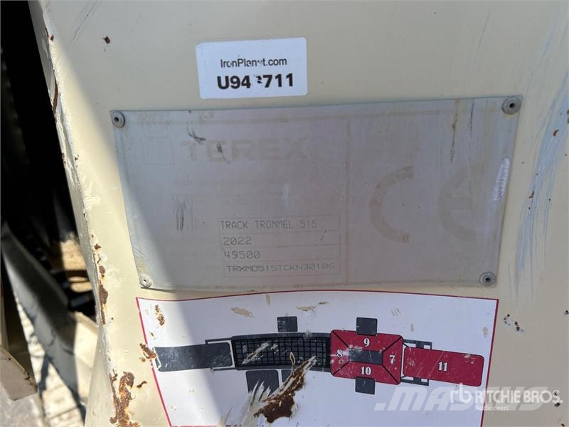 Terex MDS M515 Tracked Trommel Screen الطبلة