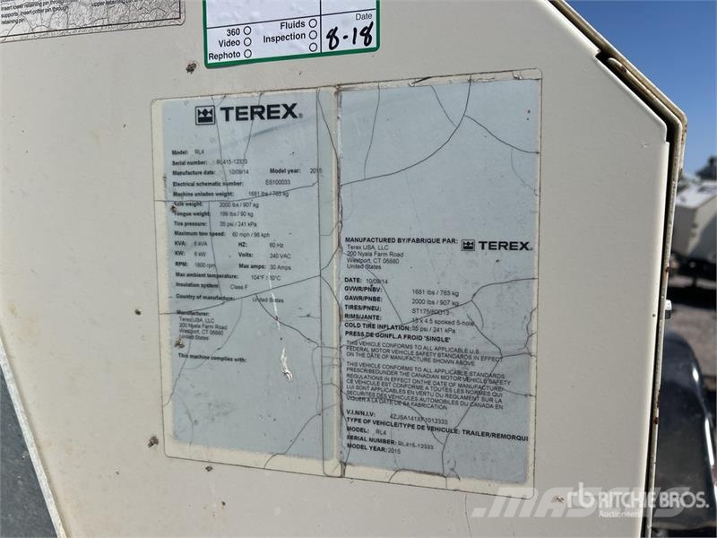 Terex RL4 Torres de iluminación