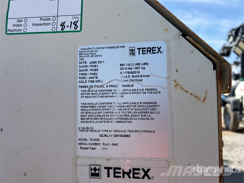 Terex RL4000 Torres de iluminación