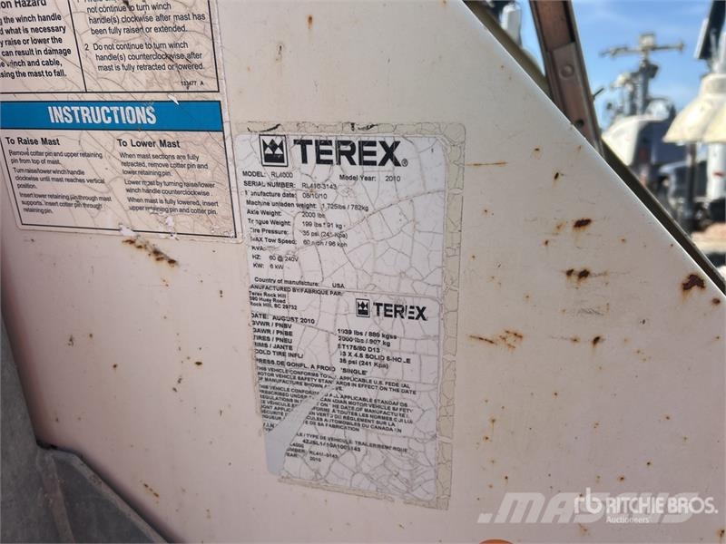 Terex RL4000 Torres de iluminación