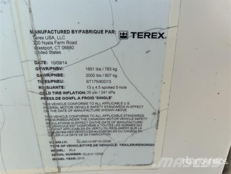 Terex RL4000 Torres de iluminación