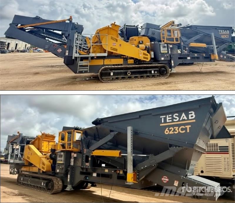 Tesab 623CT Tracked Impact Crusher Plant 폐기물/재활용 및 채석용 예비 부품