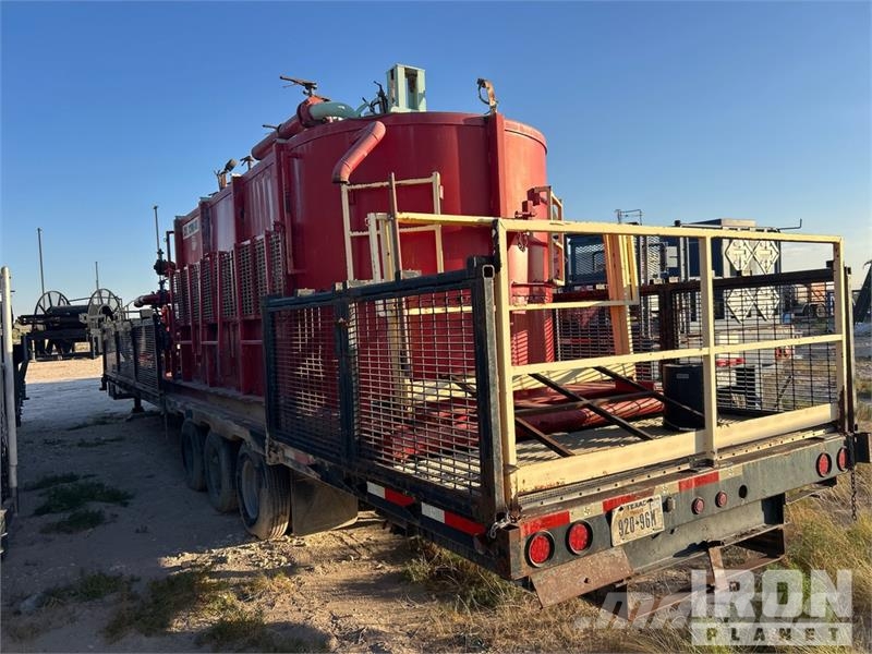 Texas Pride 36600 lb 52 ft Tri/A Flatbed Oilfield Traile Equipamiento para el procesado