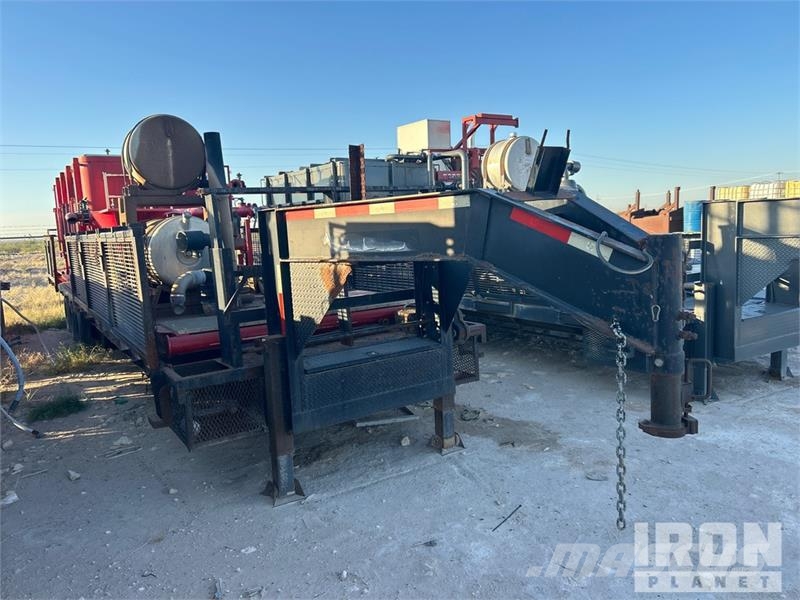 Texas Pride 36600 lb 52 ft Tri/A Flatbed Oilfield Traile Equipamiento para el procesado