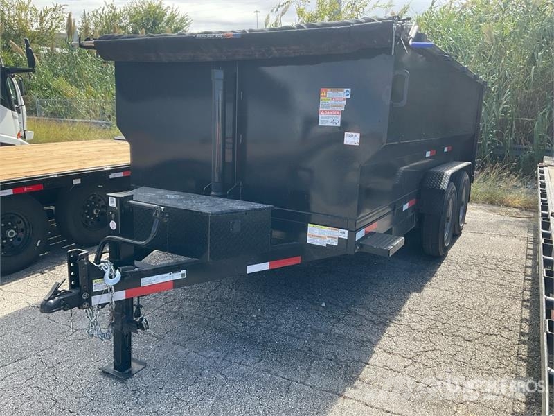 Texas Pride DT-71414-14KBP 14 ft T/A Dump Utility Traile Pašizgāzējs