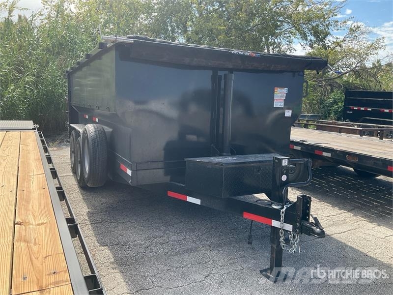 Texas Pride DT-71414-14KBP 14 ft T/A Dump Utility Traile Pašizgāzējs