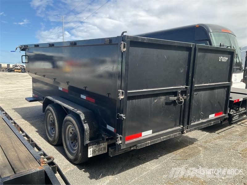 Texas Pride DT-71414-14KBP 14 ft T/A Dump Utility Traile Pašizgāzējs