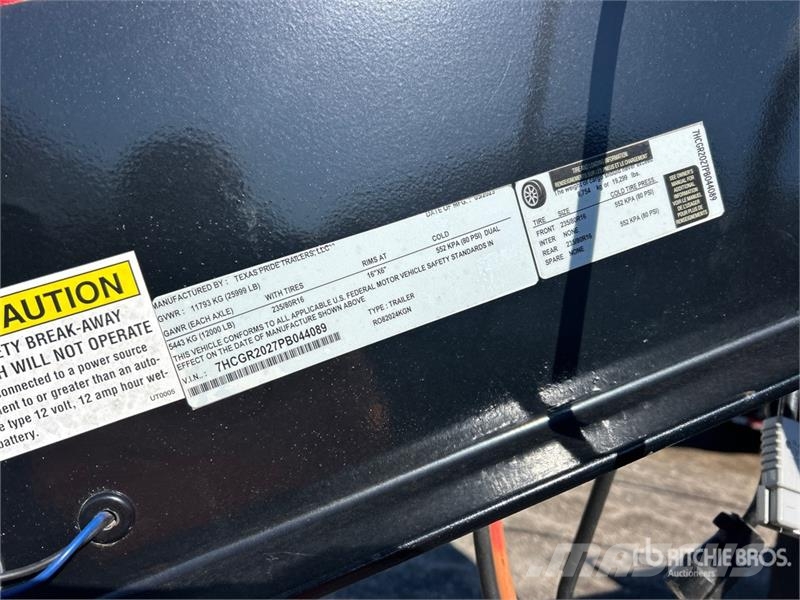 Texas Pride R082024KGN T/A Roll-Off Trailer Remorque multibenne