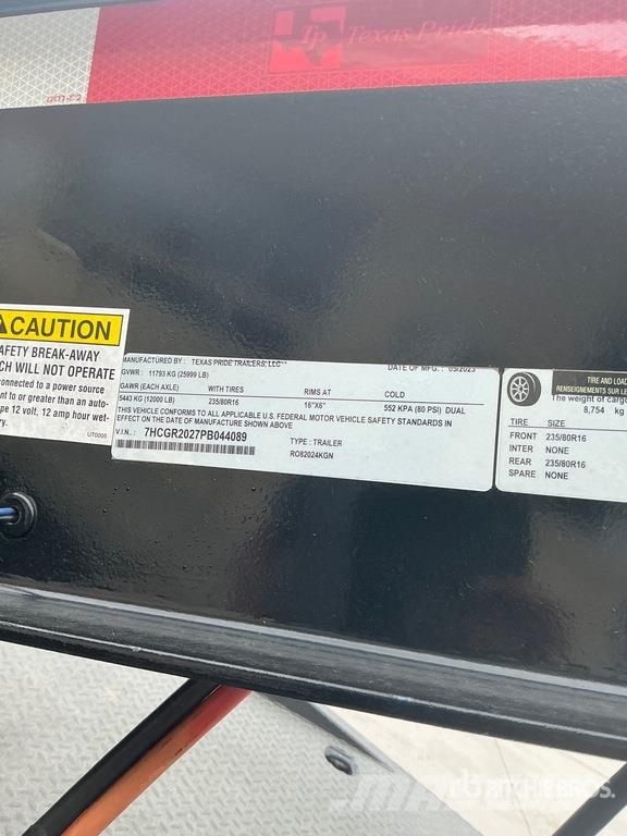 Texas Pride R082024KGN T/A Roll-Off Trailer Remorque multibenne