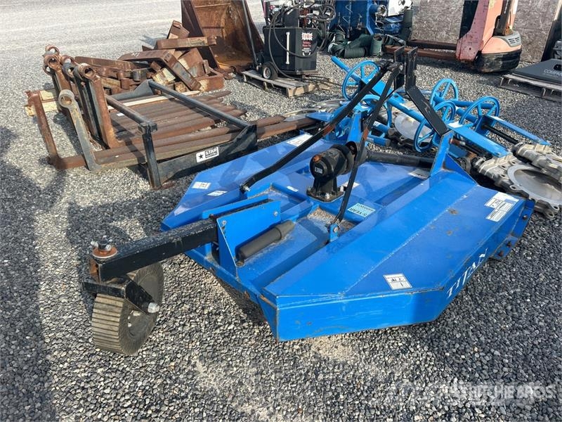Titan 5 ft 3-Point Hitch Rotary Cutter معدات جز نباتات البطاطس المتيبسة