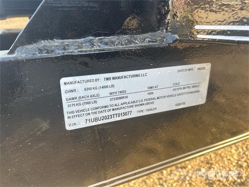  TMB 8320T7K Auto pārvadāšanas treileri
