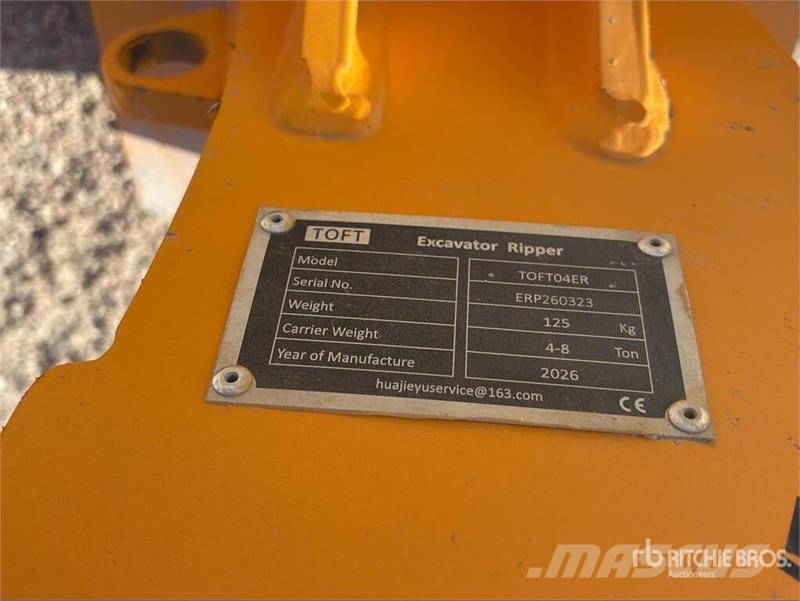  TOFT 04ER Excavator Ripper - Fits 4-8 ton excavato Skarifikatori