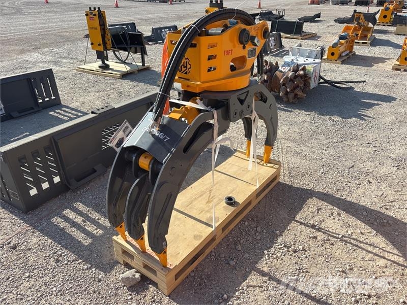 TOFT 04G 54 in Rotating Excavator Grapple - Fits 4 Grijpers