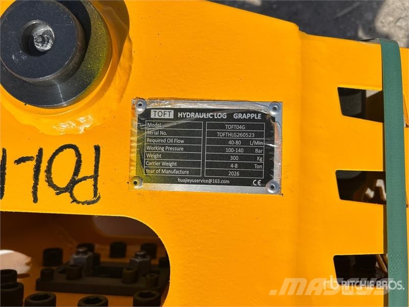 TOFT 04G Excavator Grapple - Fits Cat 305 / 4 - 8 Grapples