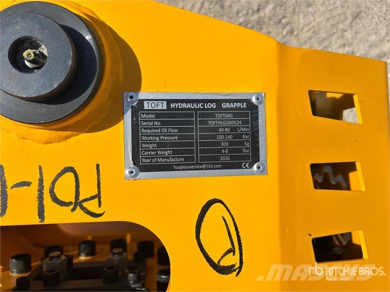 TOFT 04G Excavator Grapple - Fits Cat 305 / 4 - 8 Grapples
