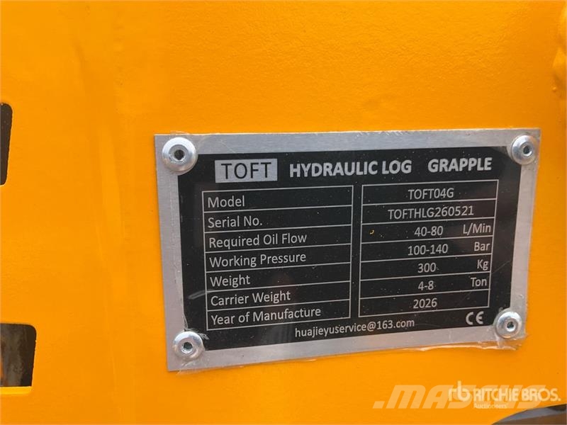  TOFT 04G Excavator Grapple - Fits Cat 305 / 4 - 8  Grijpers