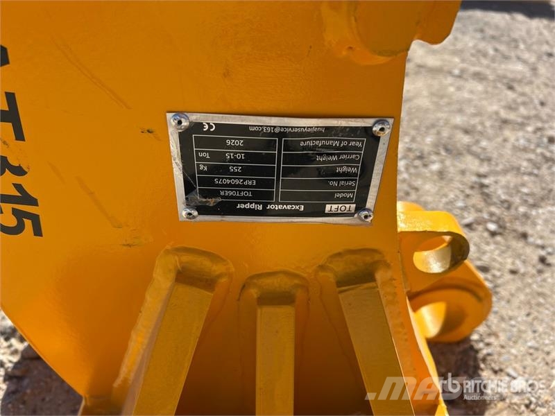  TOFT 06ER Excavator Ripper - Fits Cat 315 / 10 - 1 Půdní rozrušovače