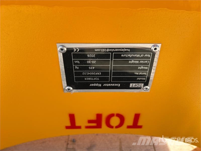  TOFT 08ER Excavator Ripper - Fits Cat 320 / 20 - 3 Půdní rozrušovače