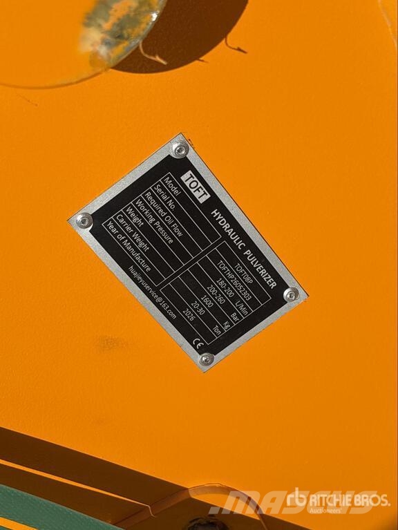  TOFT 08P Demolition Pulverizer - Fits Excavator 20 Ehituspurustid