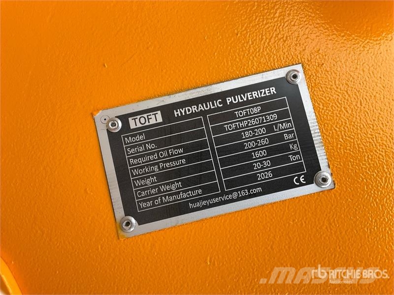 TOFT 08P Demolition Pulverizer - Fits Cat 320 / 20 Drobilci za gradbeništvo