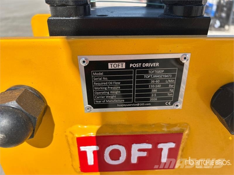  TOFT 680P Skid Steer Post Driver (Unused) Equipos de vallado