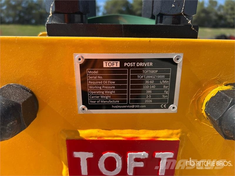 TOFT 680P Skid Steer Post Driver (Unused) Equipos de vallado